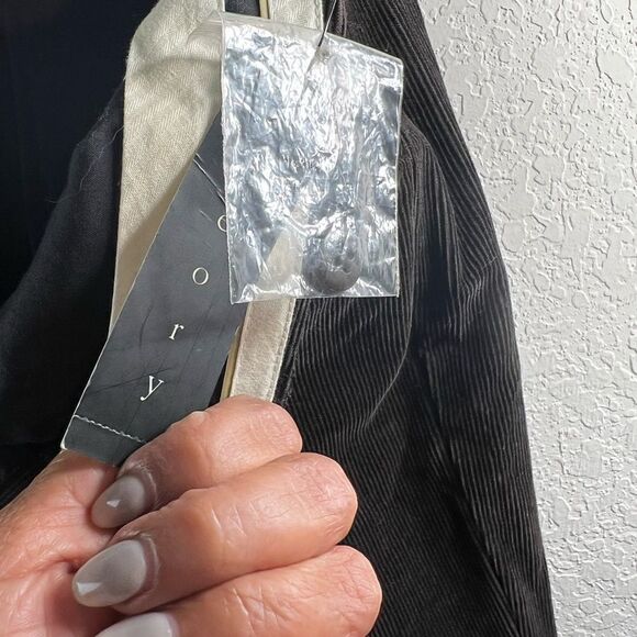 Theory Max C Corduroy Ebony Flare Pants - Picture 10 of 11